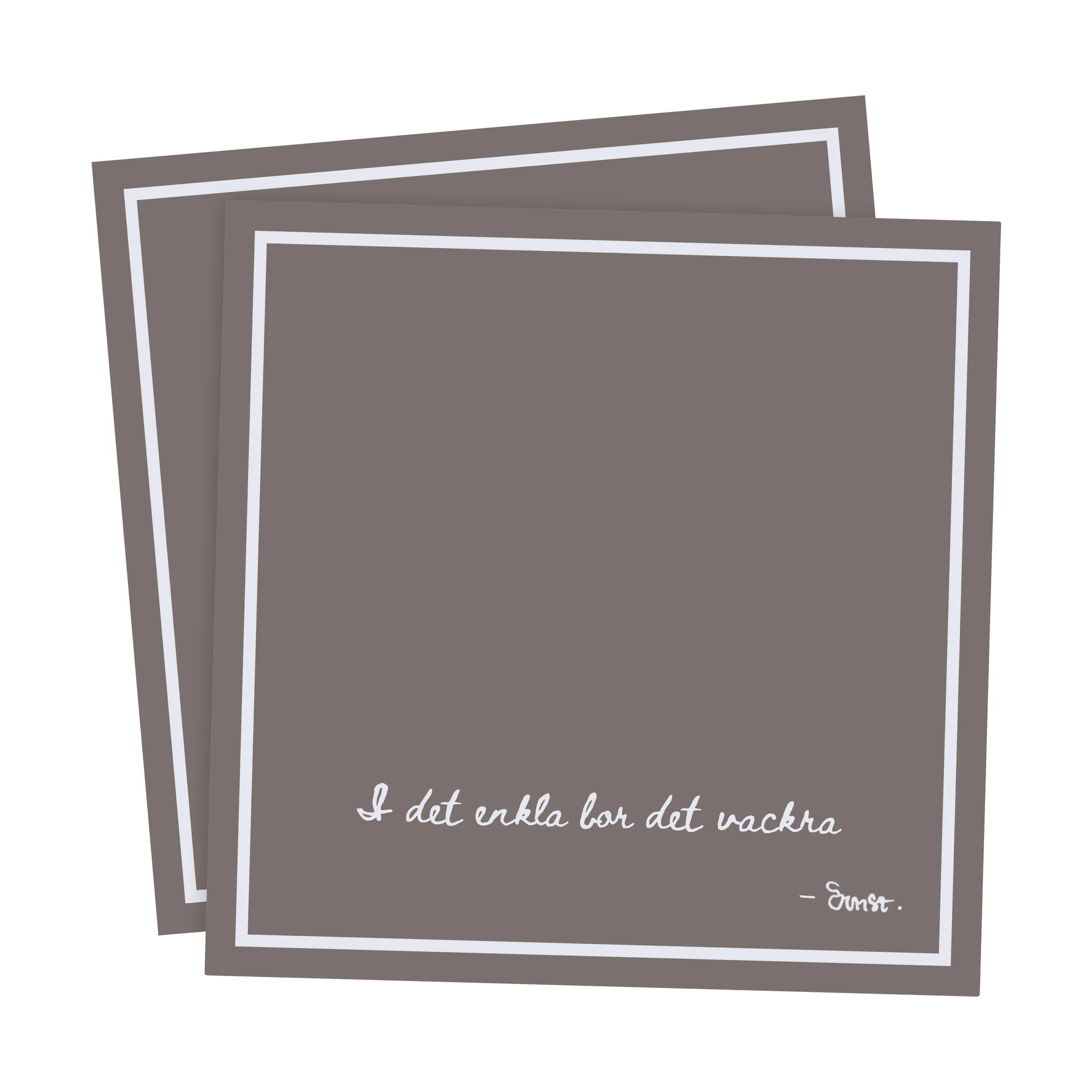 Ernst ナプキン with citat I det enkla 20パック, Mole ERNST | エルンスト