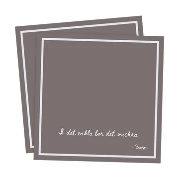 Ernst ナプキン with citat I det enkla 20パック - Mole - ERNST | エルンスト