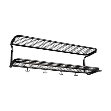 Classic 650 ハットシェルフ - Black/black, 2 levels, 90 cm - Essem Design | エッセムデザイン