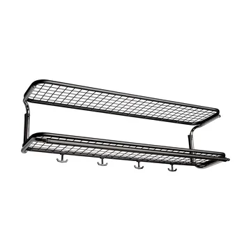 Classic 650 ハットシェルフ - Black/chrome, 2 levels, 100 cm - Essem Design | エッセムデザイン