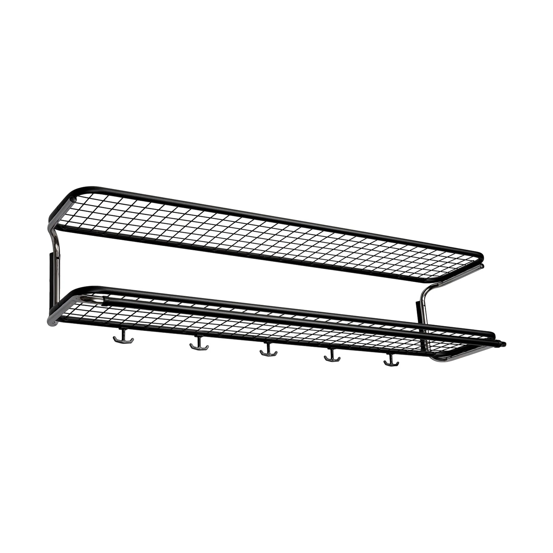 Classic 650 ハットシェルフ, Black/chrome, 2 levels, 110 cm Essem Design | エッセムデザイン