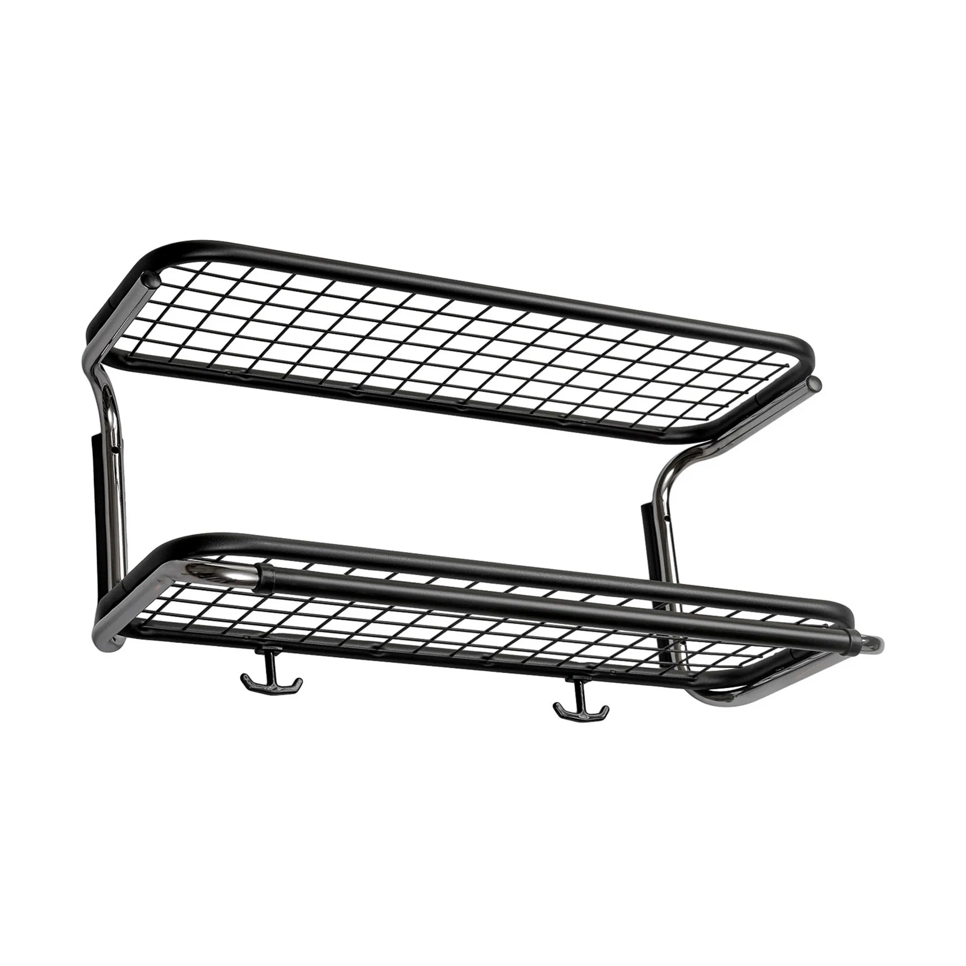 Classic 650 ハットシェルフ, Black/chrome, 2 levels, 50 cm Essem Design | エッセムデザイン