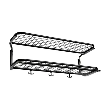 Classic 650 ハットシェルフ - Black/chrome, 2 levels, 80 cm - Essem Design | エッセムデザイン