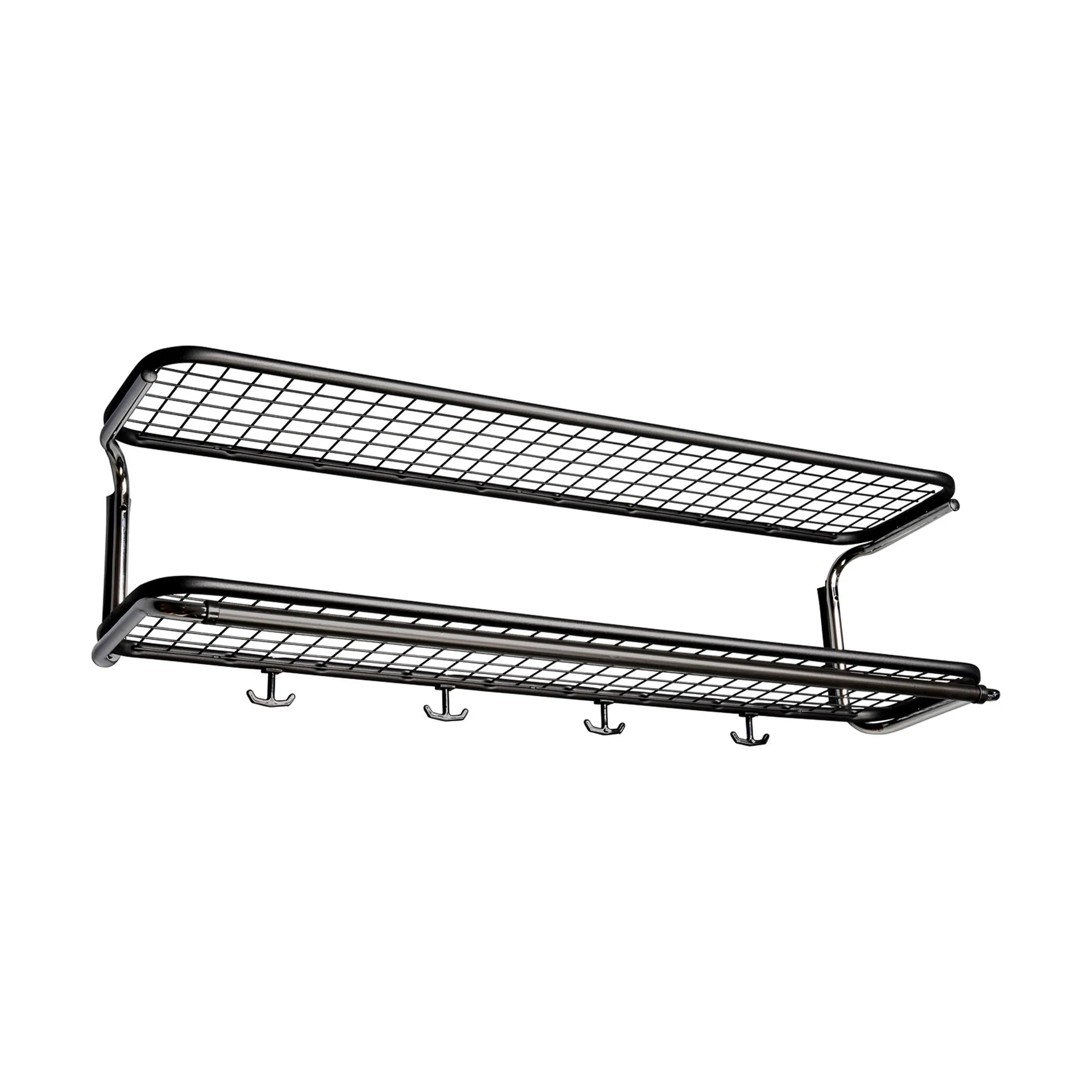 Classic 650 ハットシェルフ, Black/chrome, 2 levels, 90 cm Essem Design | エッセムデザイン