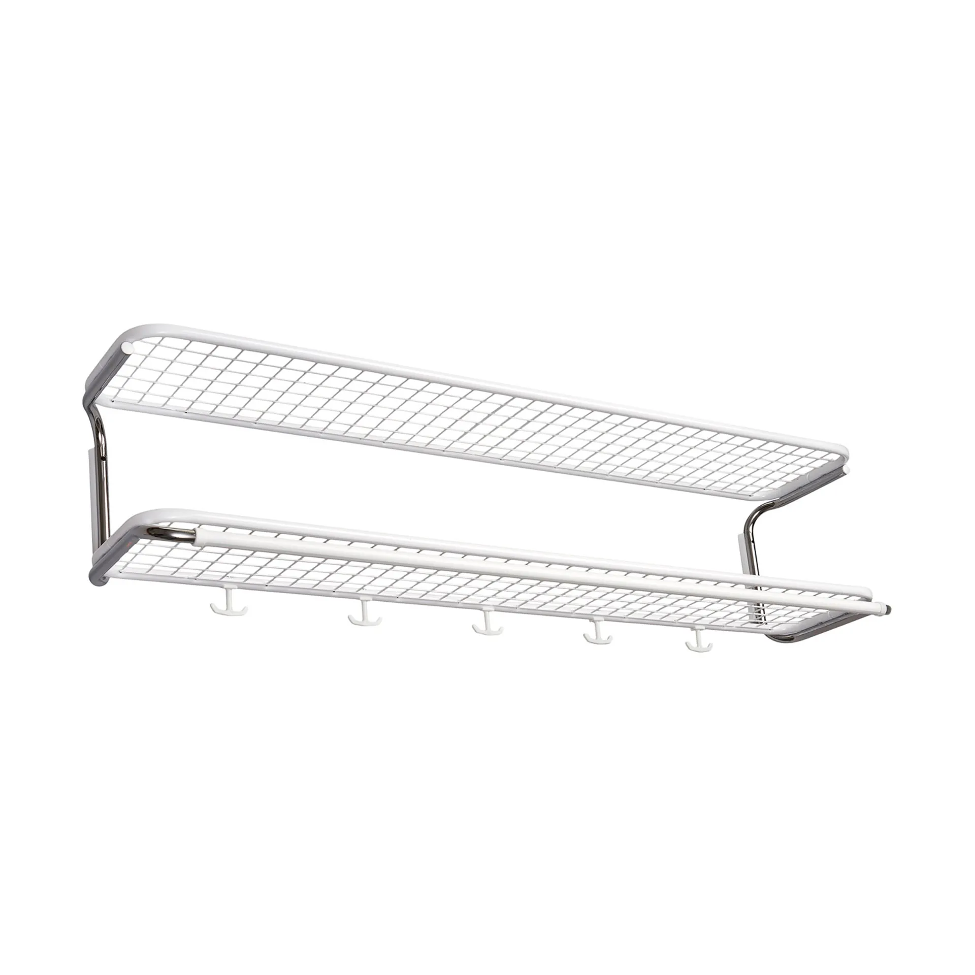 Classic 650 ハットシェルフ, White/chrome, 2 levels, 110 cm Essem Design | エッセムデザイン