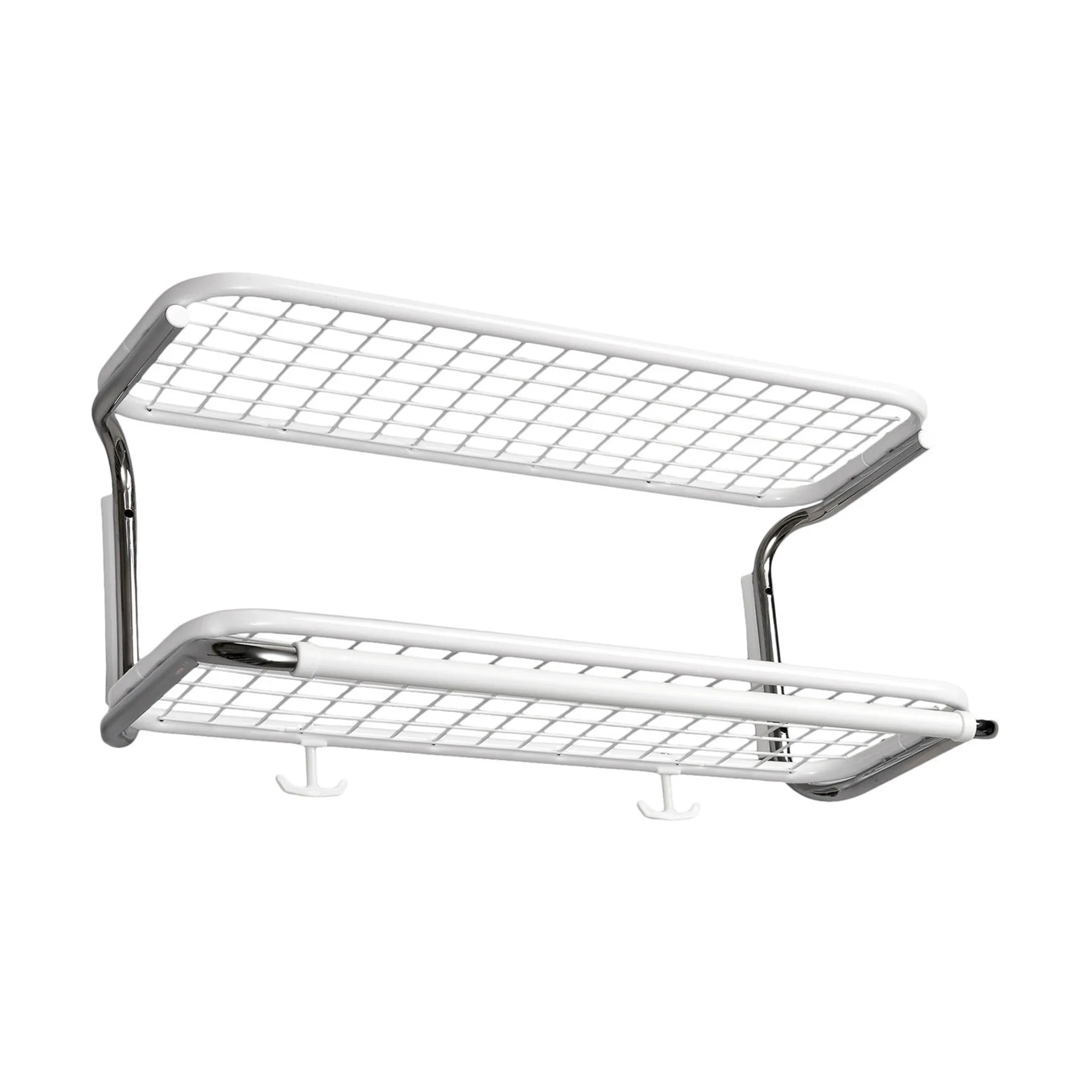 Classic 650 ハットシェルフ, White/chrome, 2 levels, 50 cm Essem Design | エッセムデザイン