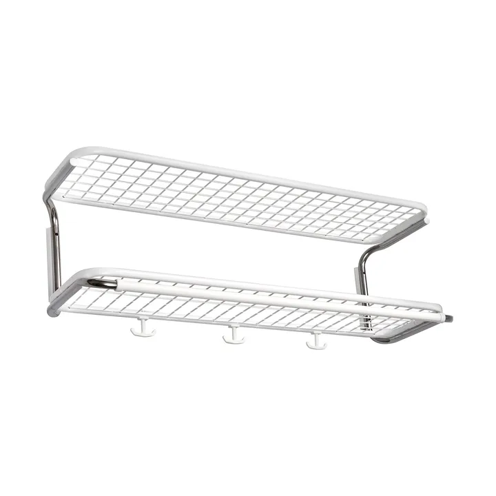 Classic 650 ハットシェルフ - White/chrome, 2 levels, 70 cm - Essem Design | エッセムデザイン