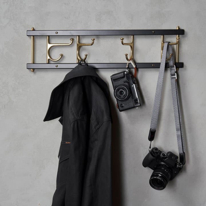 Maxi 4 Dekorativ フック rail, black-brass Essem Design | エッセムデザイン