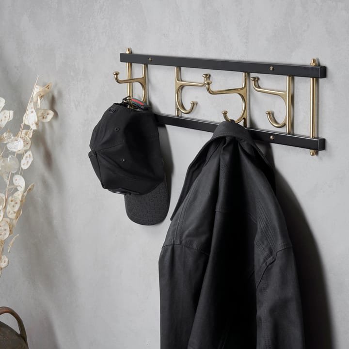 Maxi 4 Dekorativ フック rail, black-brass Essem Design | エッセムデザイン