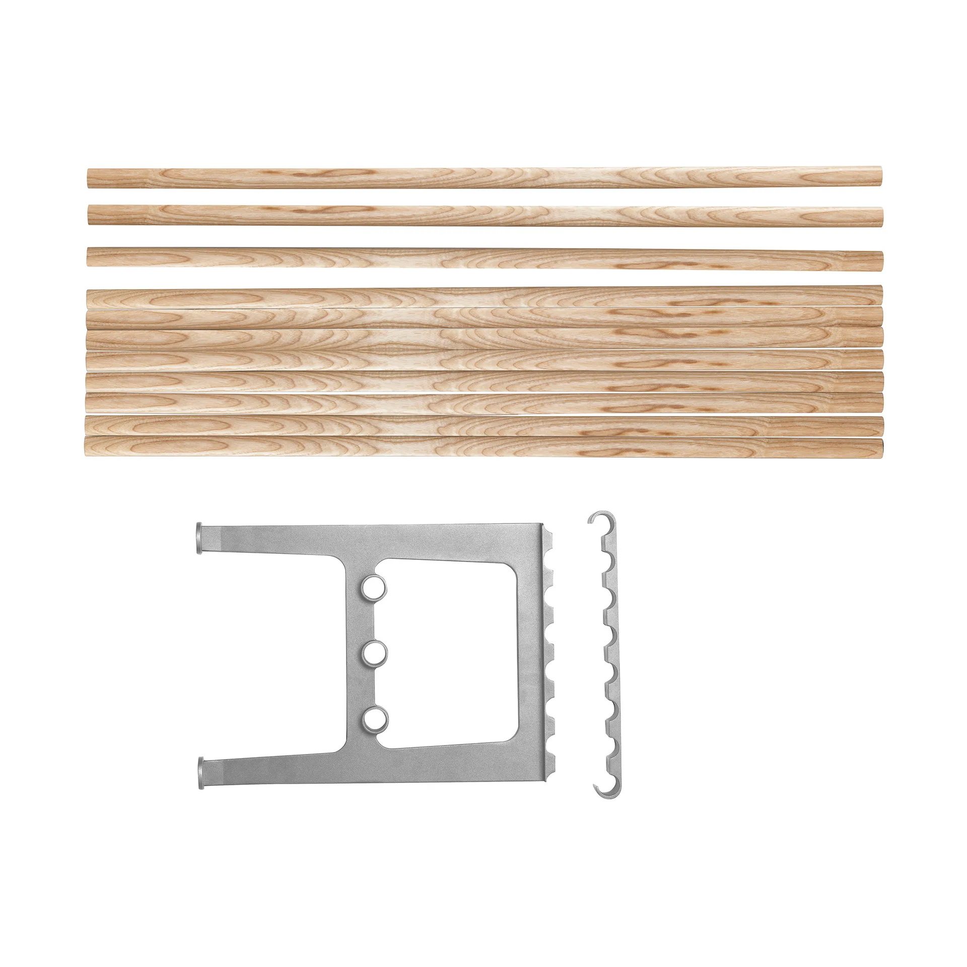 Nostalgi ベンチ エクステンション 100 cm, Ash-aluminium Essem Design | エッセムデザイン