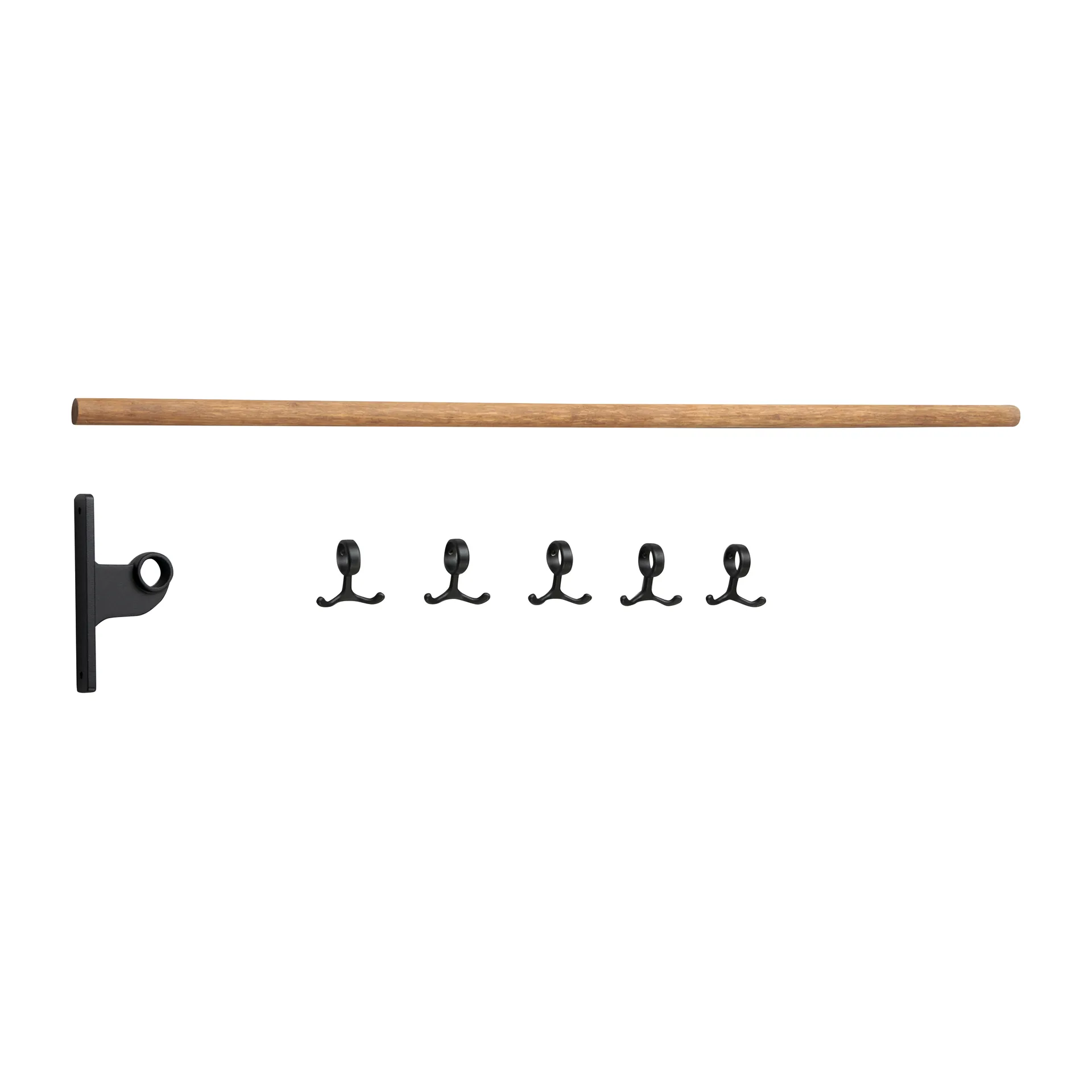 Nostalgi 組み立て式 フックストリップ, Bamboo-black Essem Design | エッセムデザイン