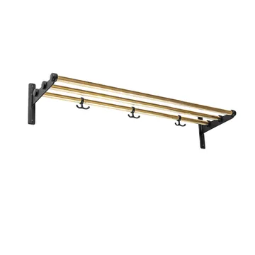 Nostalgi シューズ/ハットシェルフ - Brass, black stand - Essem Design | エッセムデザイン