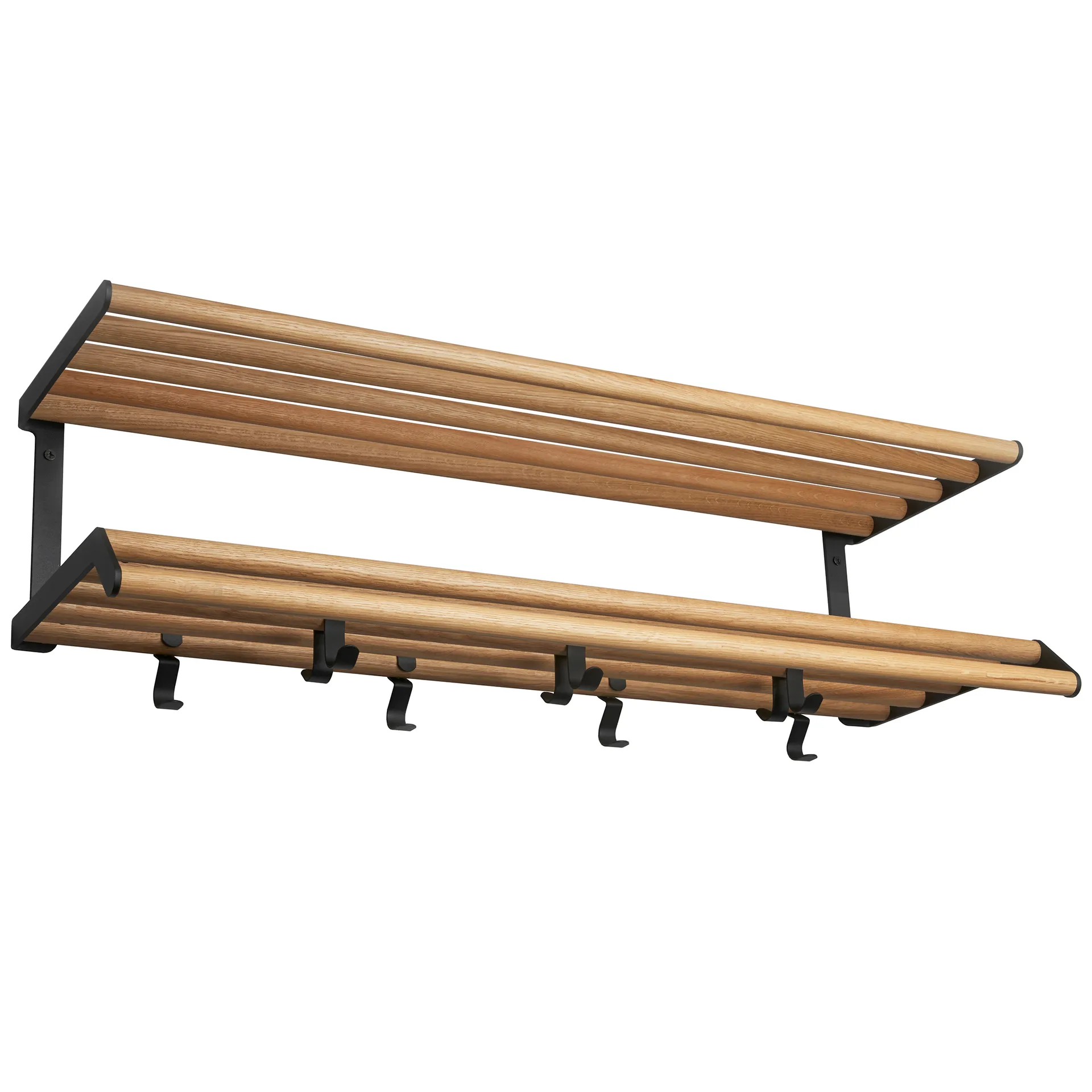 Tamburin ハットラック 100 cm, oak-black Essem Design | エッセムデザイン