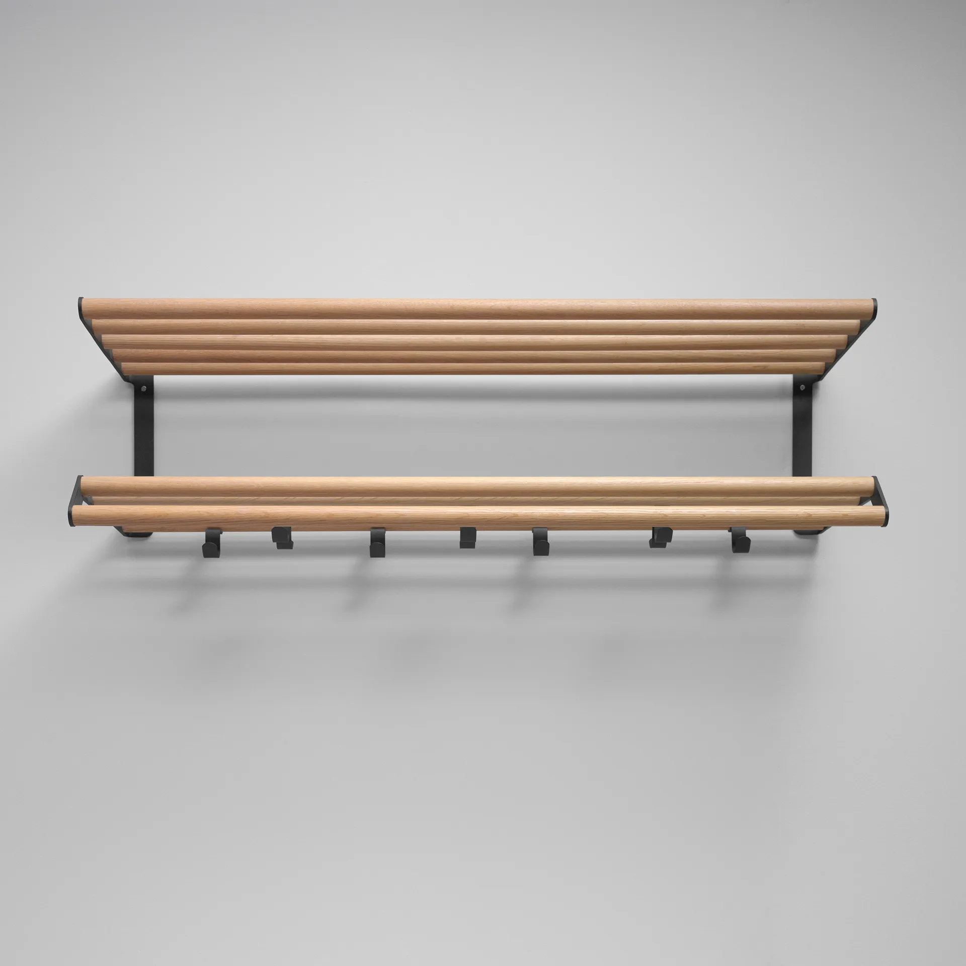 Tamburin ハットラック 100 cm, oak-black Essem Design | エッセムデザイン