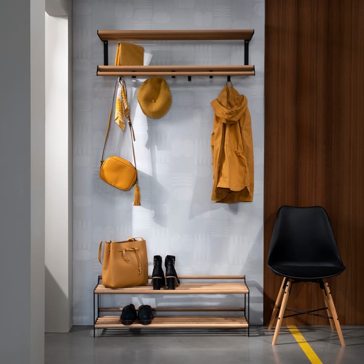 Tamburin ハットラック 100 cm, oak-black Essem Design | エッセムデザイン