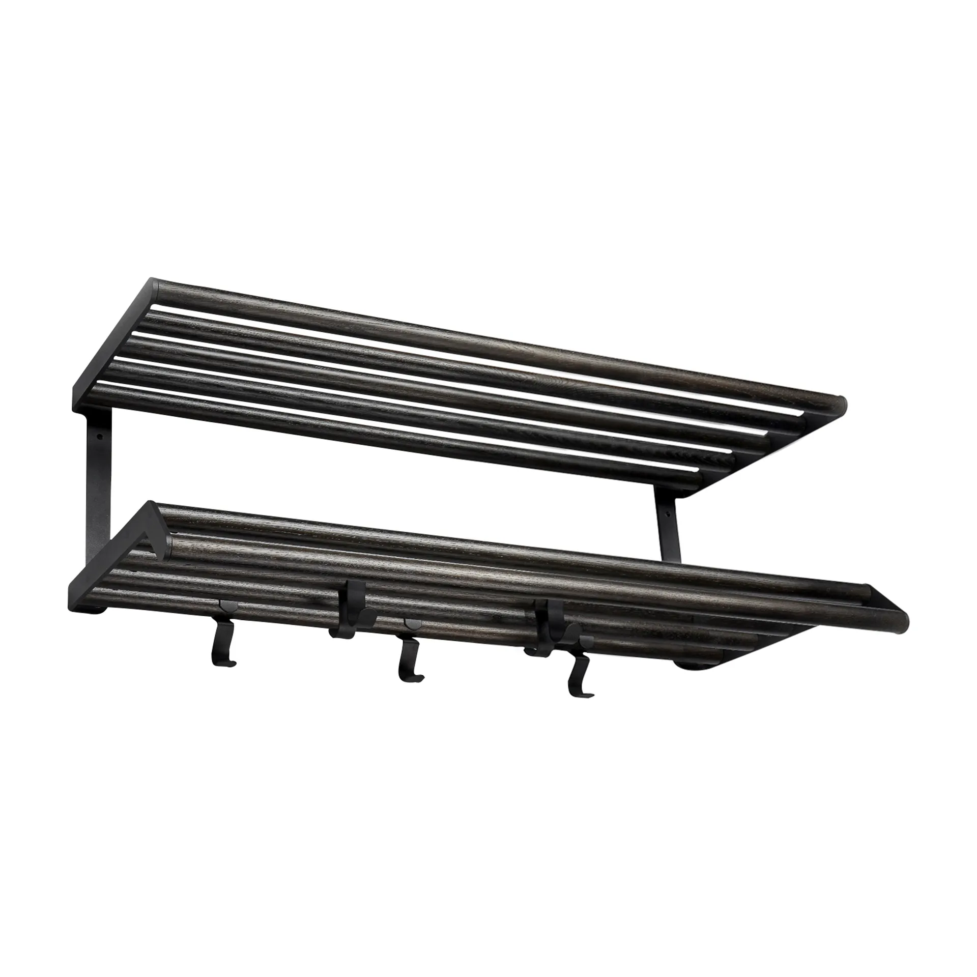 Tamburin ハットシェルフ 60 cm, Black oiled oak-black Essem Design | エッセムデザイン