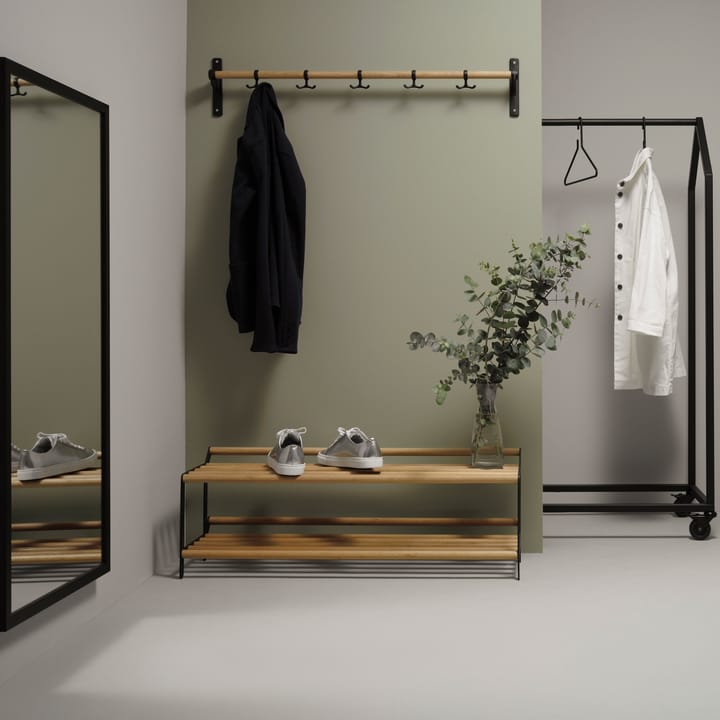 Tamburin シューシェルフ 60 cm, oak-black Essem Design | エッセムデザイン