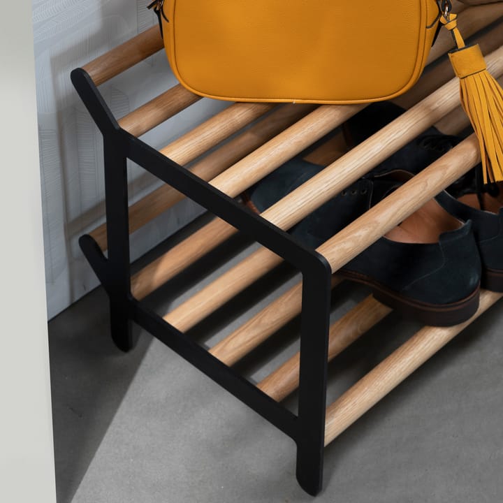Tamburin シューシェルフ 60 cm, oak-black Essem Design | エッセムデザイン