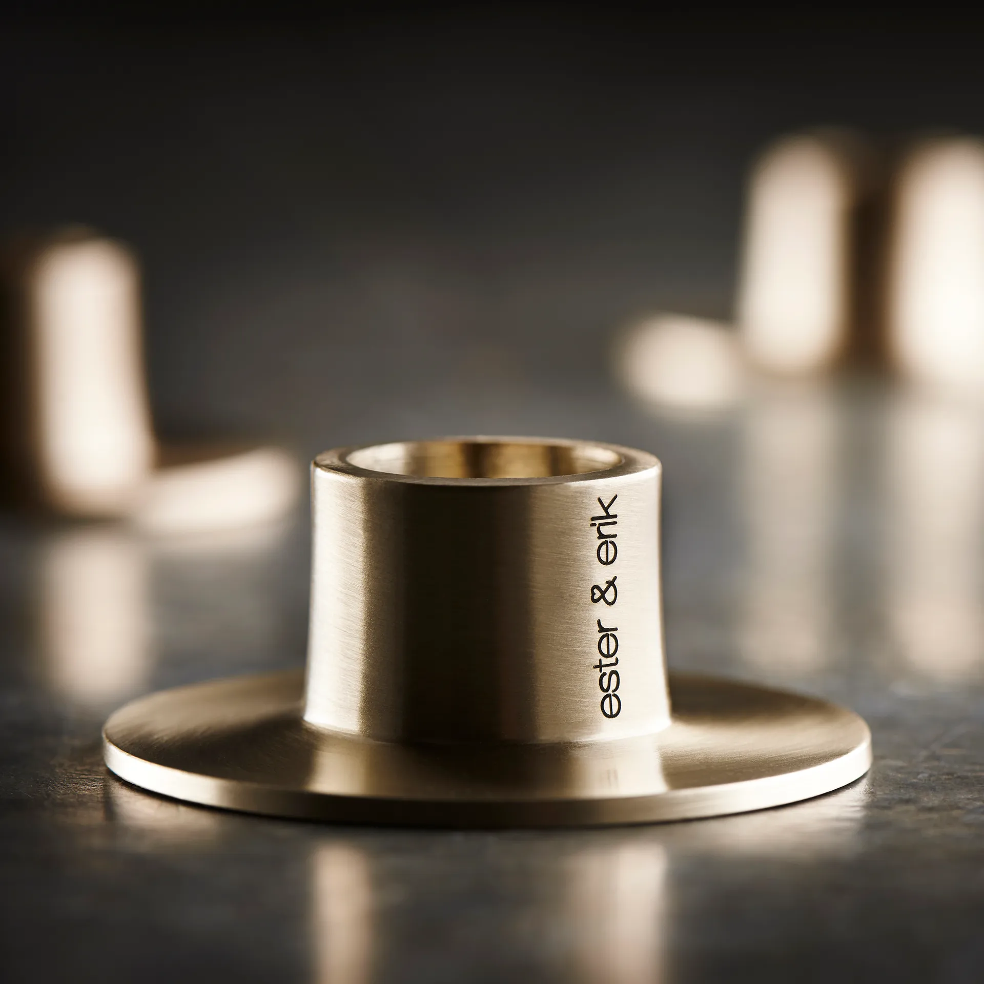ester and erik キャンドルスティック マット 2パック, Gold ester & erik | エスター & エリック