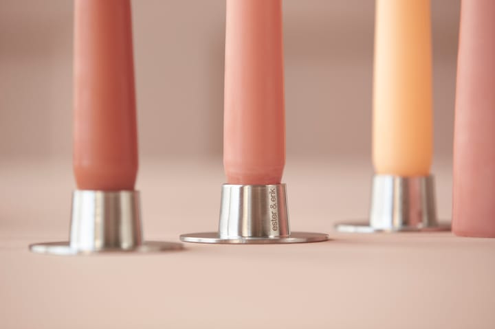 ester and erik キャンドルスティック マット 2パック, Matte silver ester & erik | エスター & エリック