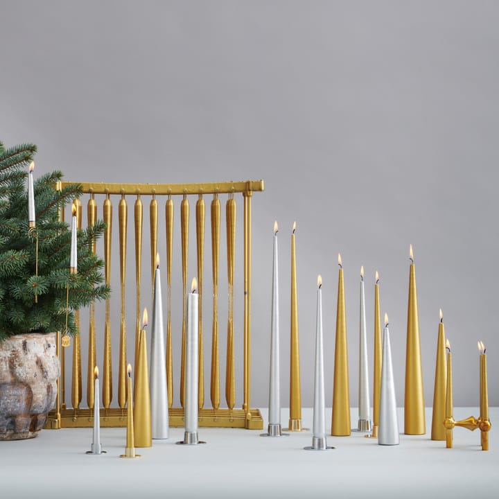 ester and erik キャンドル 32 cm 4パック メタルic, Gold ester & erik | エスター & エリック