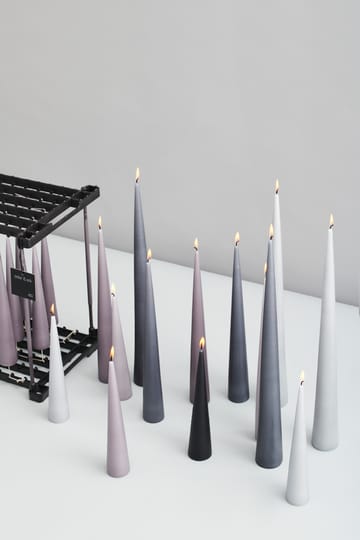ester and erik シャンデリアキャンドル 37 cm 2本セット マット - dark grey 74 - ester & erik | エスター & エリック
