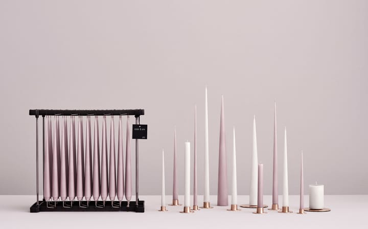 ester and erik シャンデリアキャンドル 37 cm 2本セット 艶, dusty pink 39-0 ester & erik | エスター & エリック