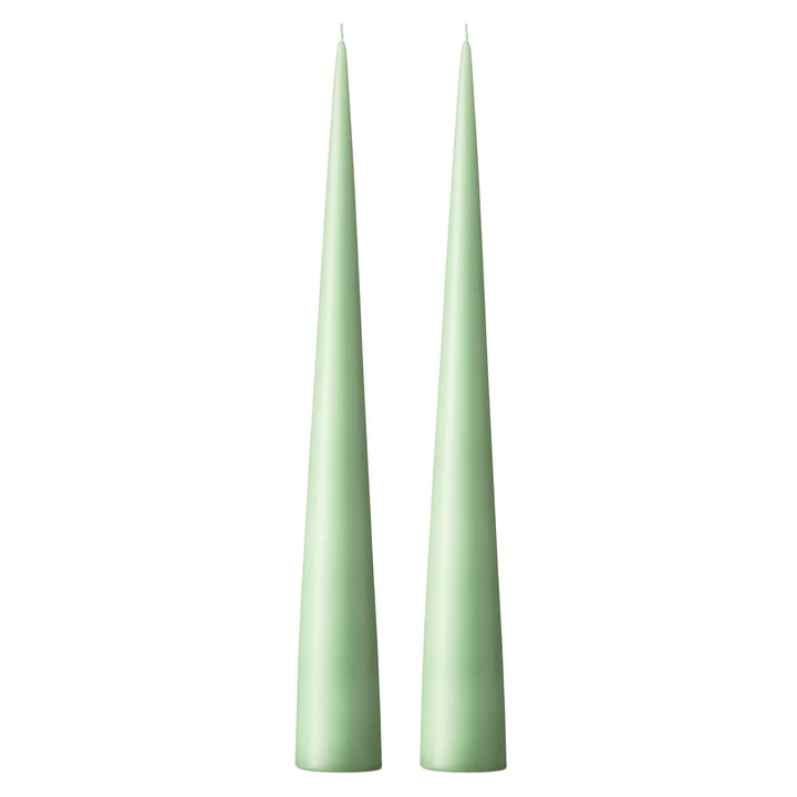 ester and erik シャンデリアキャンドル 37 cm 2本セット マット - mild green 66 - Ester & erik | エスター & エリック