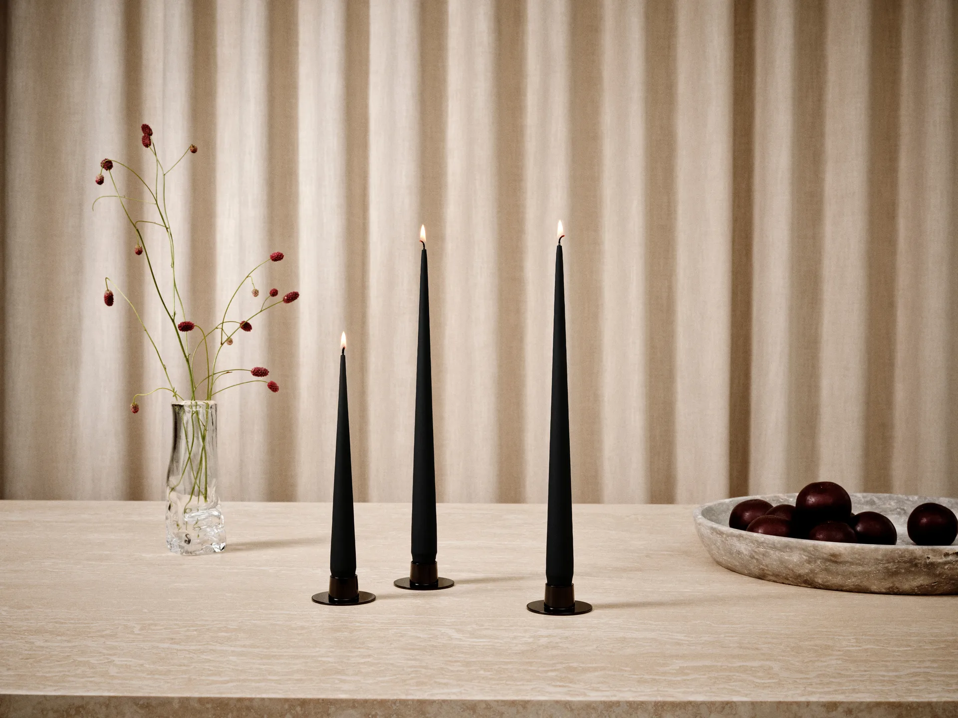 ester and erik ライト 4本セット マット, Velvet matt black 95, 42 cm ester & erik | エスター & エリック