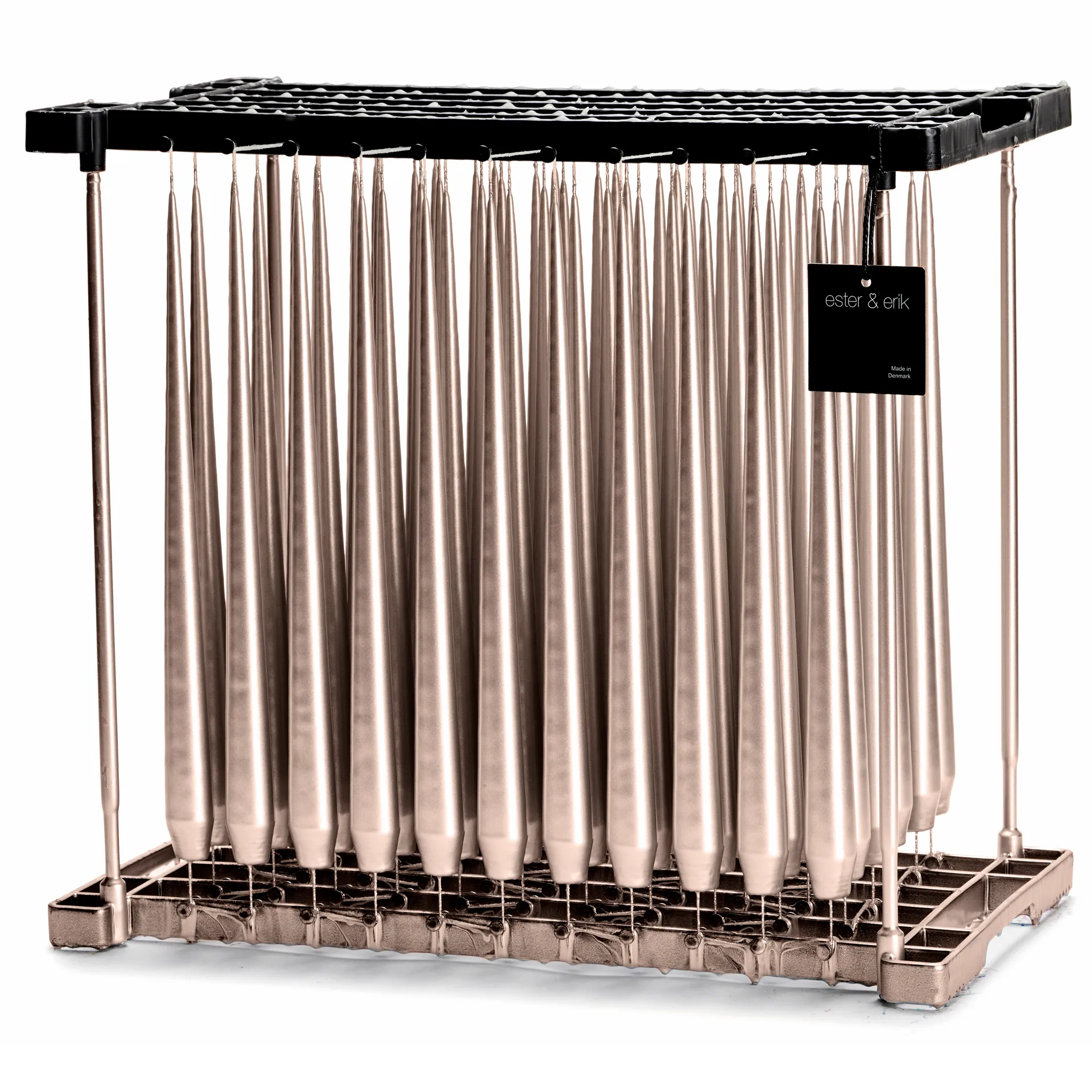 ester and erik キャンドル 42 cm 4パック メタルic, champagne ester & erik | エスター & エリック