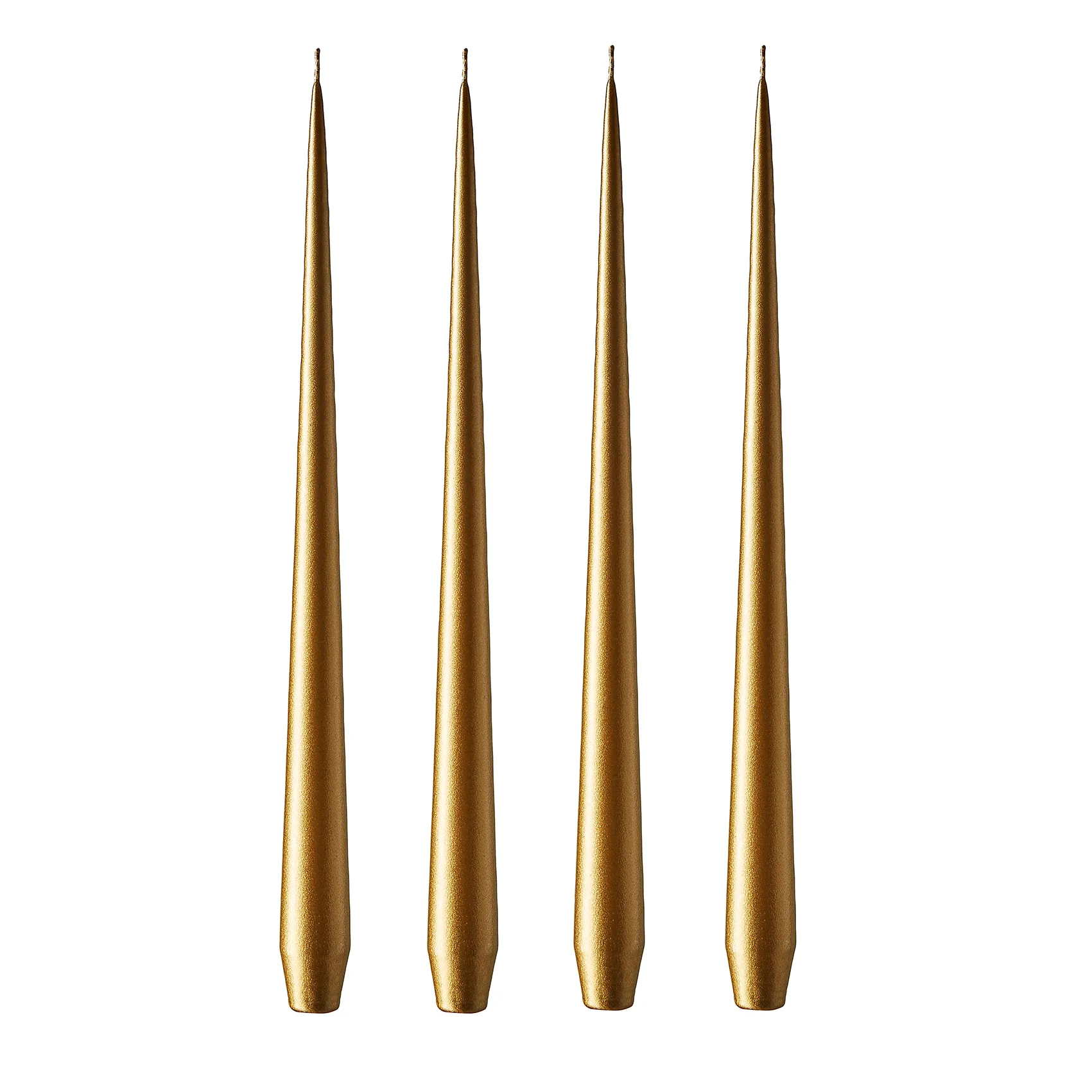 ester and erik キャンドル 42 cm 4パック メタルic, Gold ester & erik | エスター & エリック