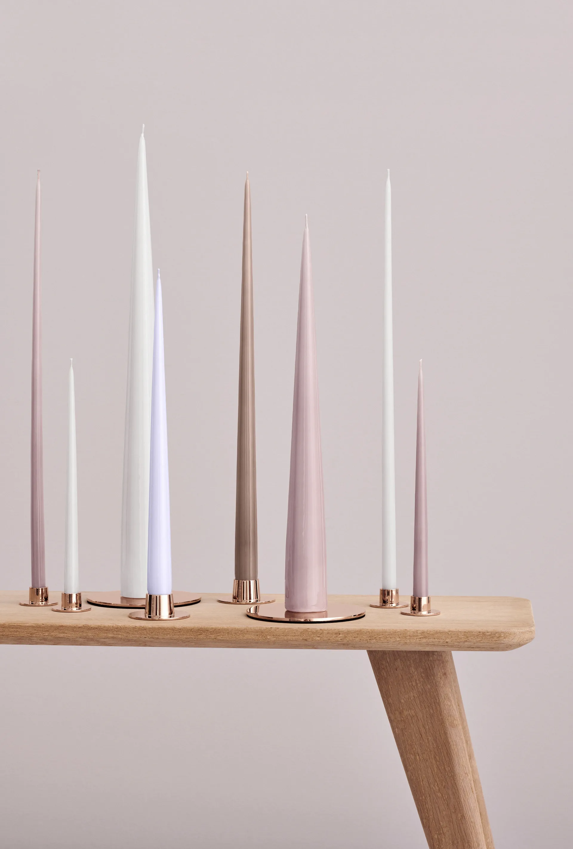 ester and erik キャンドルスティック smooth 2パック, Rosé gold ester & erik | エスター & エリック