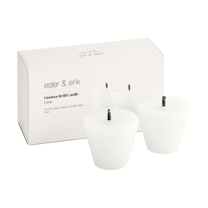 ester & erik アウトドアキャンドルホルダー 詰め替え用 2個セット, Large ester & erik | エスター & エリック