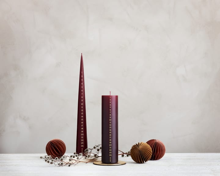 ester & erik アドベントキャンドル 37 cm, 44/2 deep wine ester & erik | エスター & エリック