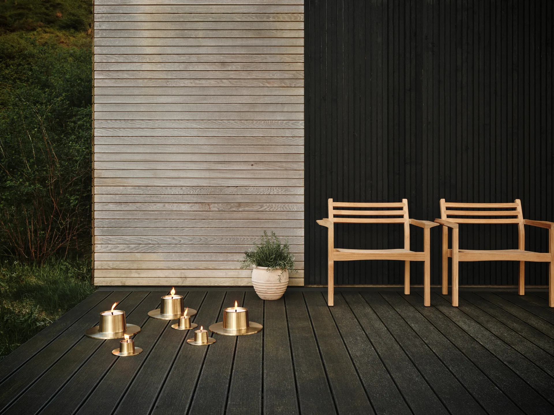 ester & erik アウトドア キャンドルホルダー large Ø32.3 cm, Gold ester & erik | エスター & エリック