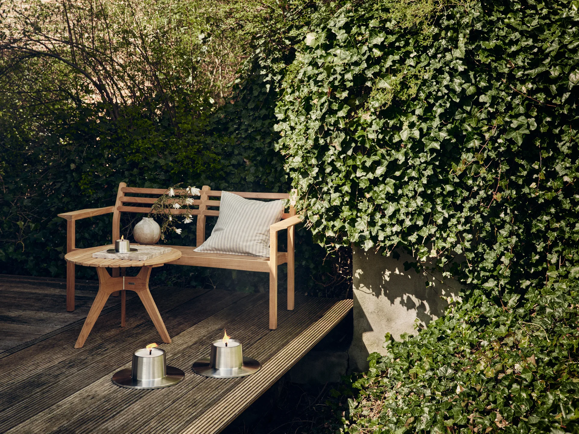 ester & erik アウトドア キャンドルホルダー large Ø32.3 cm, Silver ester & erik | エスター & エリック