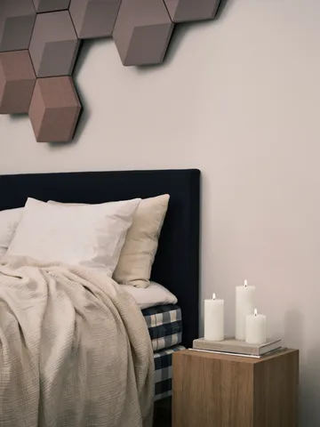 ester & erik ブロックキャンドル LED - 06 Ivory, 15 cm - ester & erik | エスター & エリック