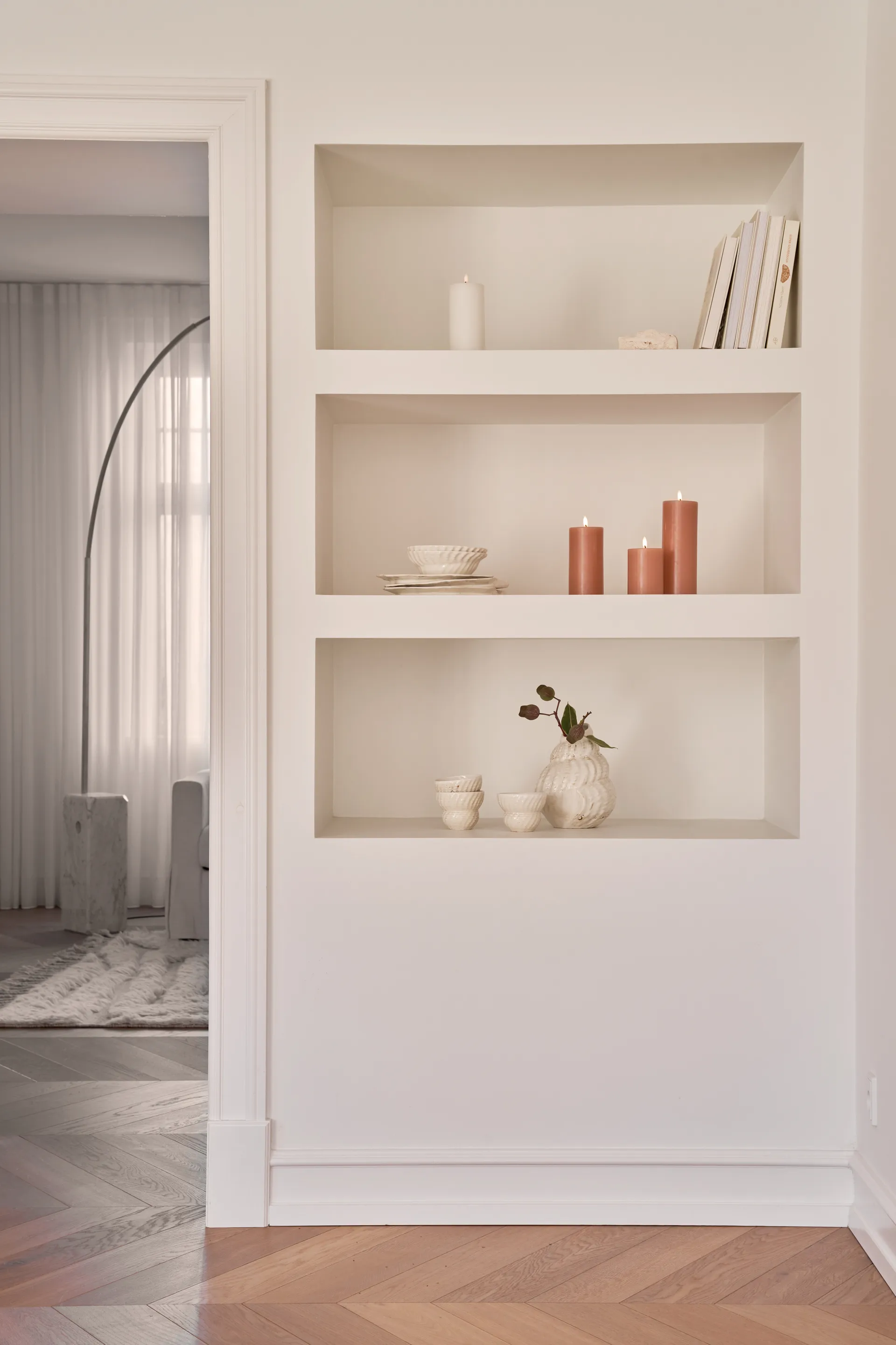 ester & erik ブロックキャンドル LED, 10 Silky, 15 cm ester & erik | エスター & エリック