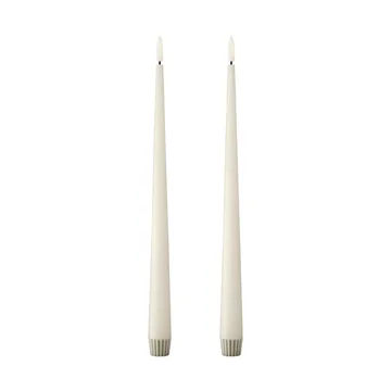 ester & erik テーパードキャンドル LED 2本 - 06 Ivory, 30 cm - ester & erik | エスター & エリック