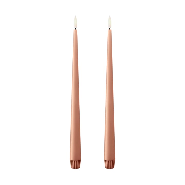 ester & erik テーパードキャンドル LED 2本 - 20 Rosy caramel , 30 cm - Ester & erik | エスター & エリック