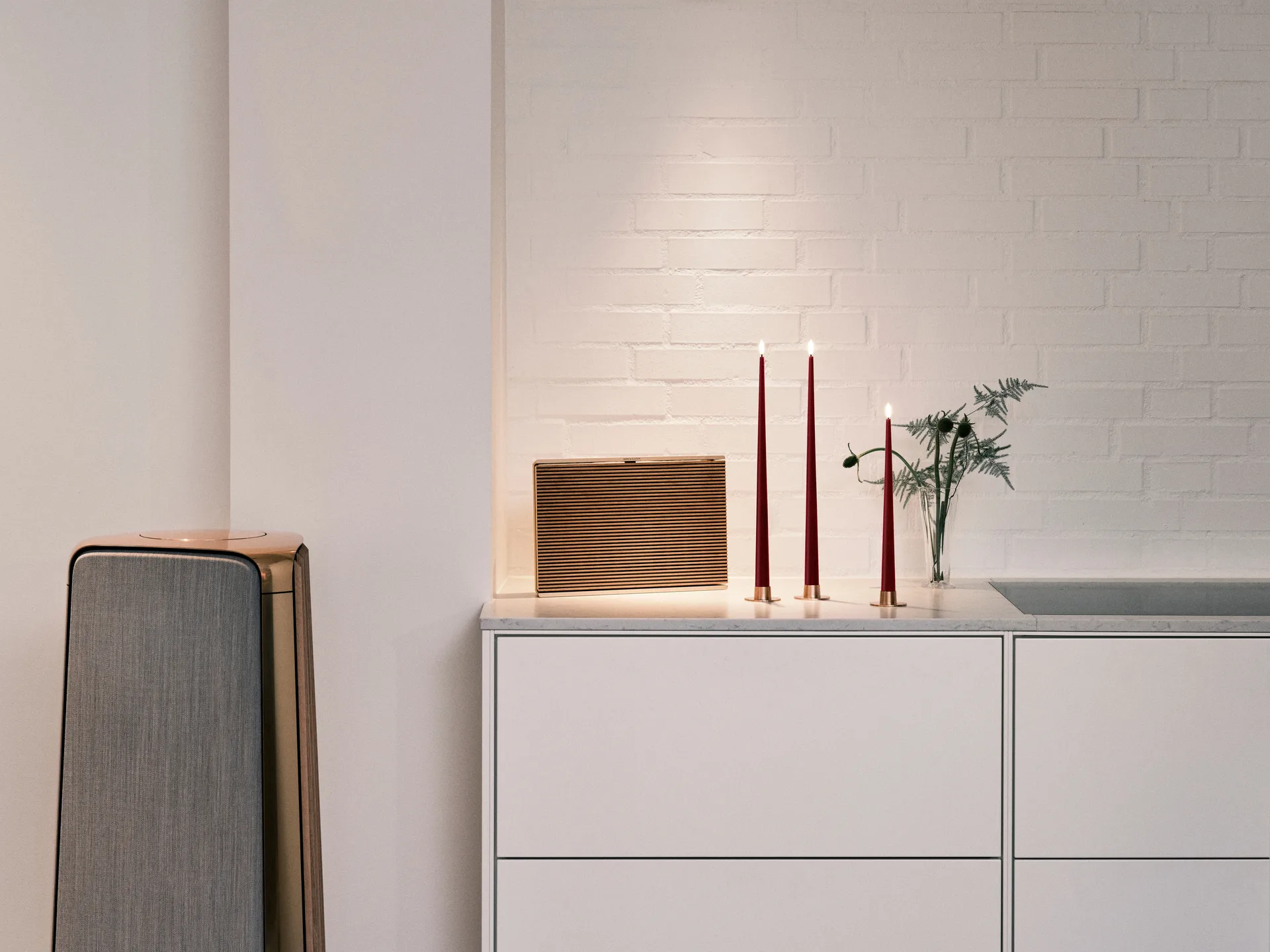 ester & erik テーパードキャンドル LED 2本, 44/2 Deep Wine , 30 cm ester & erik | エスター & エリック