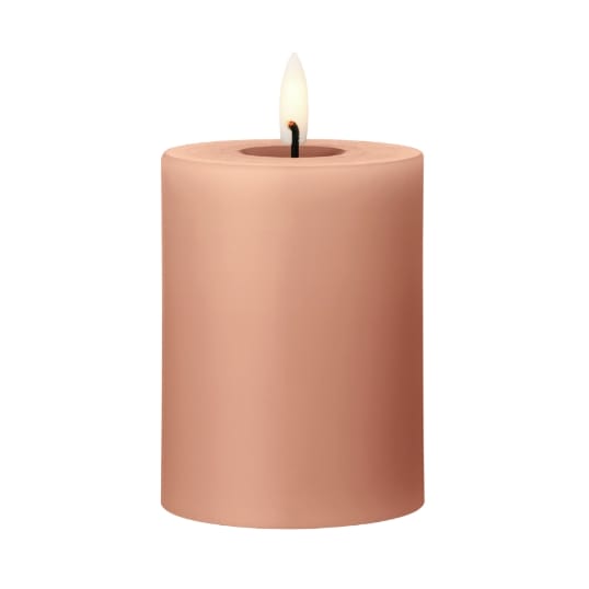 ester & erik ブロックキャンドル LED - 20 Rosy caramel, 10 cm - Ester & erik | エスター & エリック