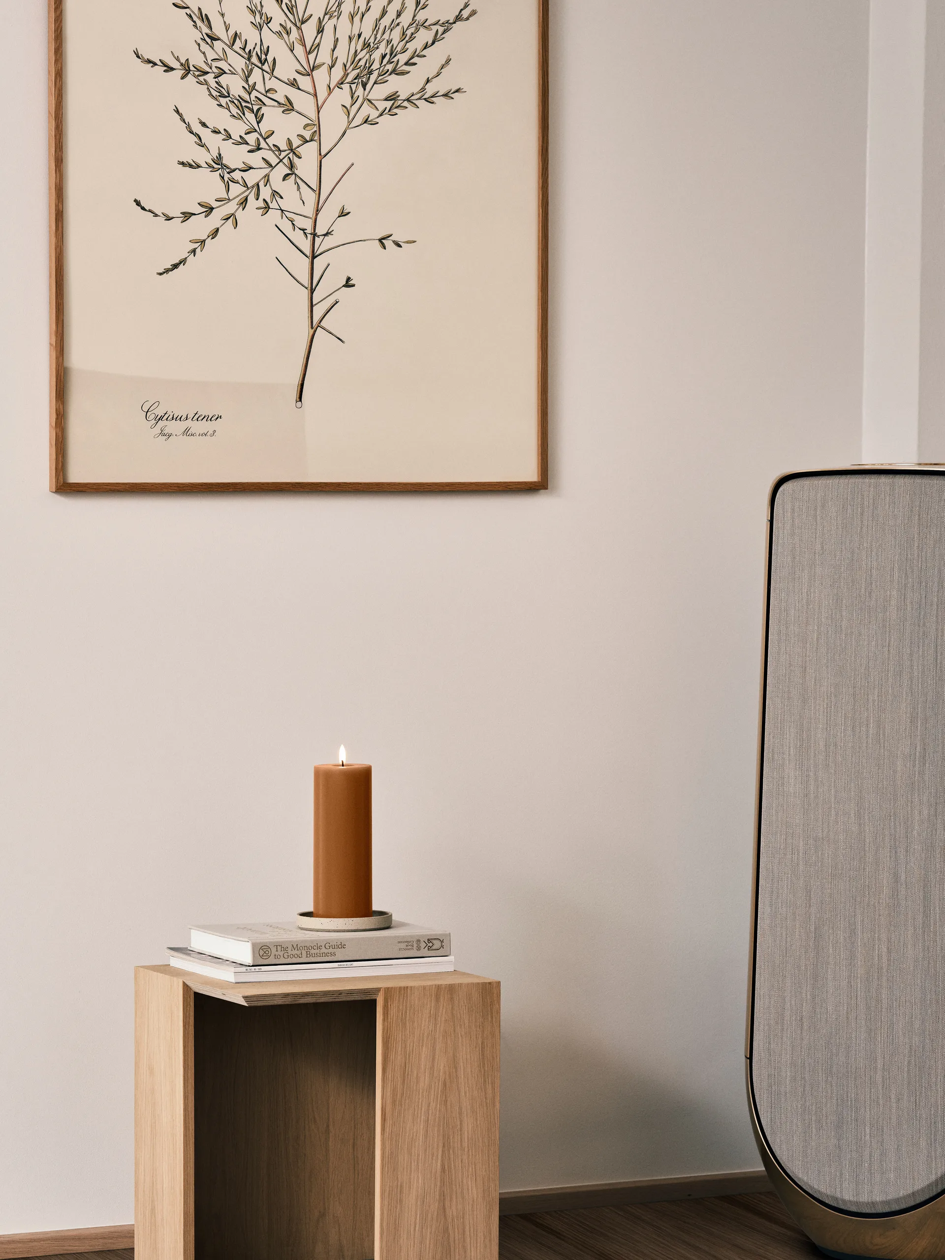 ester & erik ブロックキャンドル LED, 23 Raw Toffee, 20 cm ester & erik | エスター & エリック