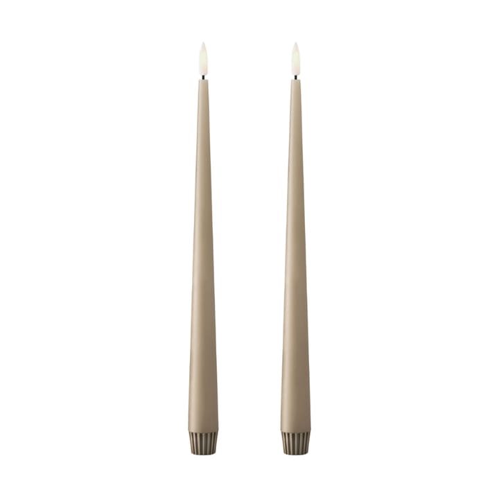ester & erik テーパードキャンドル LED 30 cm 2本 - 18 Nougat note - Ester & erik | エスター & エリック
