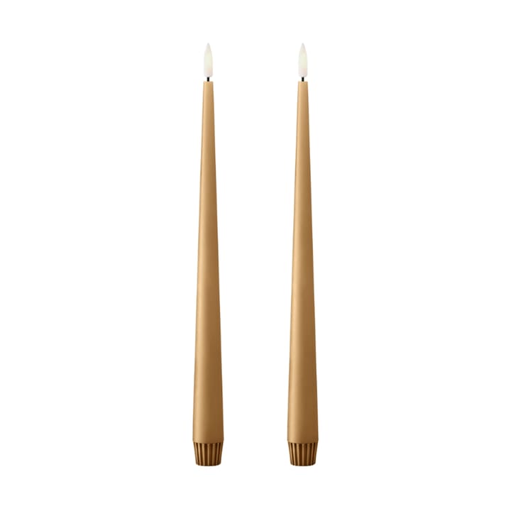 ester & erik テーパードキャンドル LED 30 cm 2本 - 27 Almond butter - Ester & erik | エスター & エリック