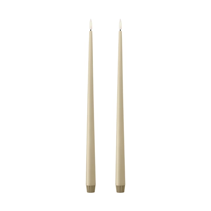 ester & erik テーパードキャンドル LED 40 cm 2本 - 14 Pale ginger - Ester & erik | エスター & エリック