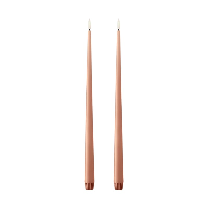 ester & erik テーパードキャンドル LED 40 cm 2本 - 20 Rosy caramel - Ester & erik | エスター & エリック