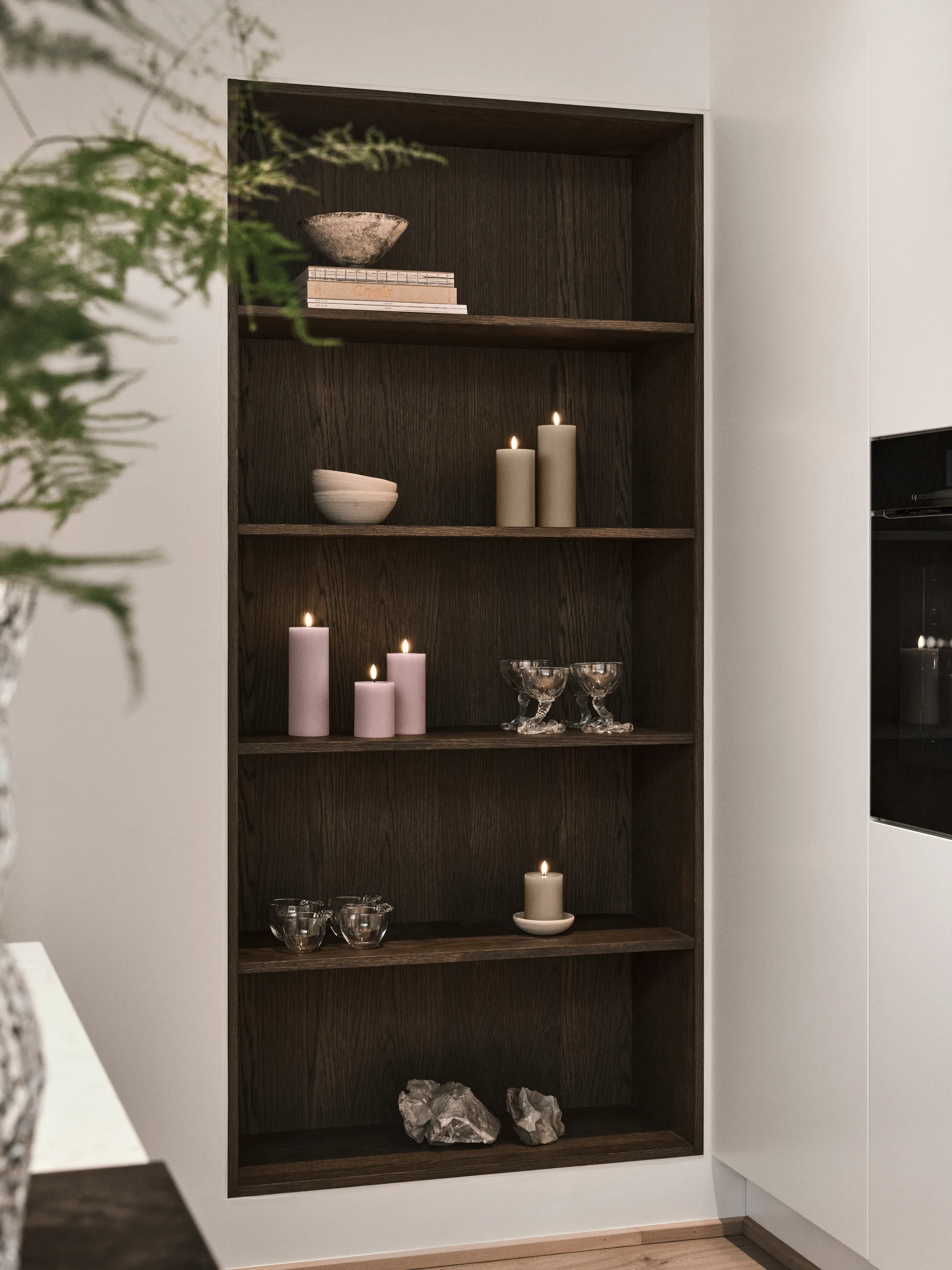 ester & erik ブロックキャンドル LED, 52 Soft Rose, 10 cm ester & erik | エスター & エリック