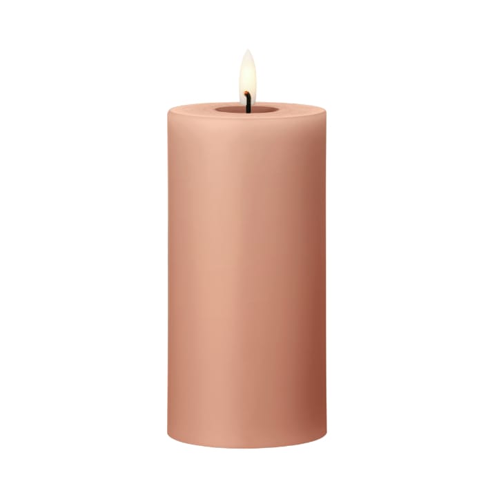 ester & erik ブロックキャンドル LED Ø7,5x15 cm - 20 Rosy caramel - Ester & erik | エスター & エリック