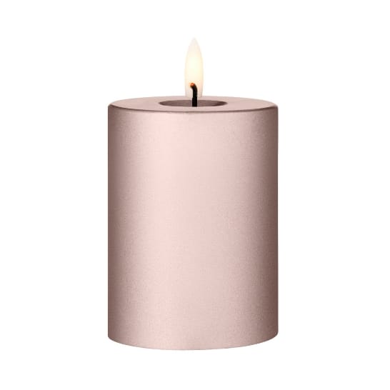 ester & erik ブロックキャンドル LED - 94 Champagne Metallic, 10 cm - Ester & erik | エスター & エリック